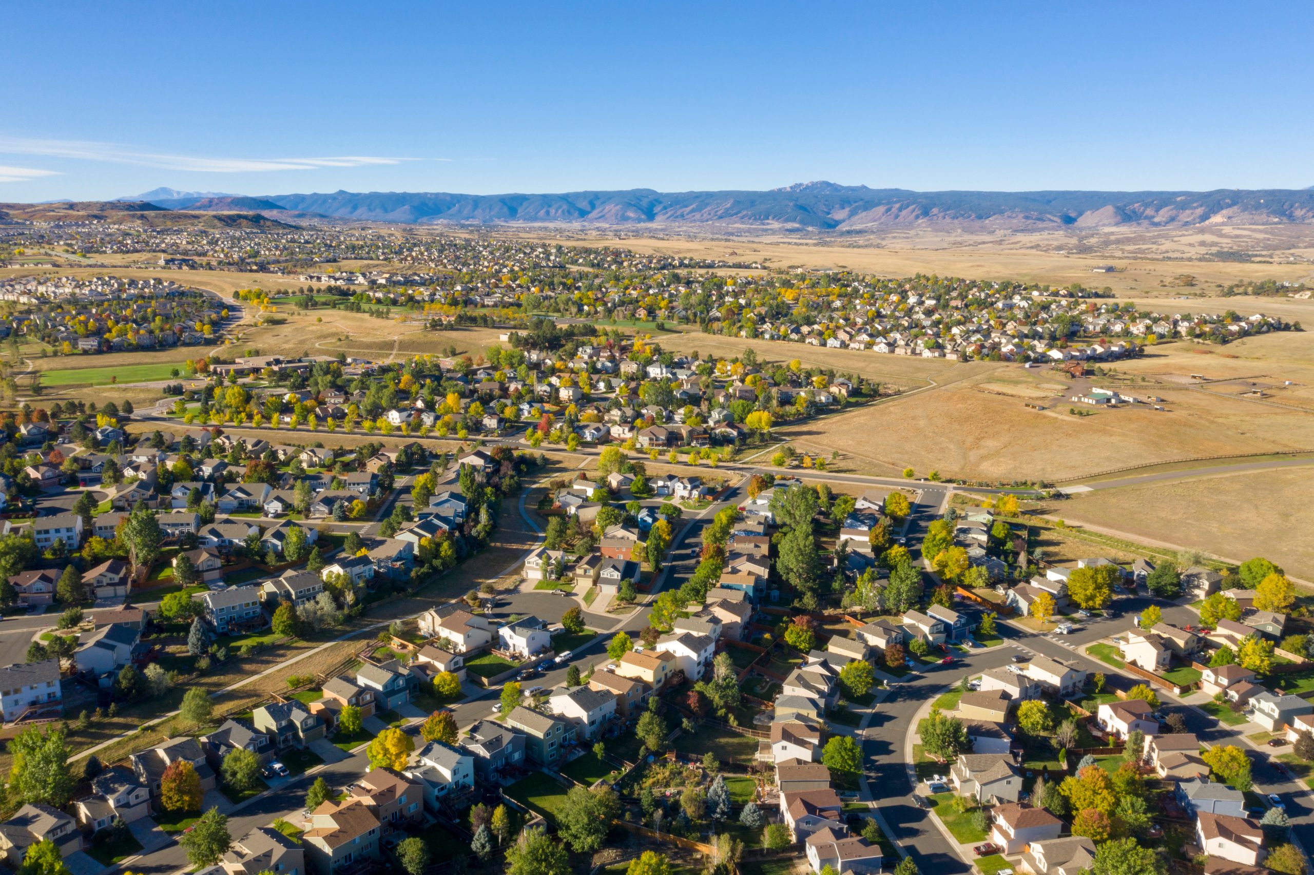 Small Town and Suburban Sprawl In Colorado