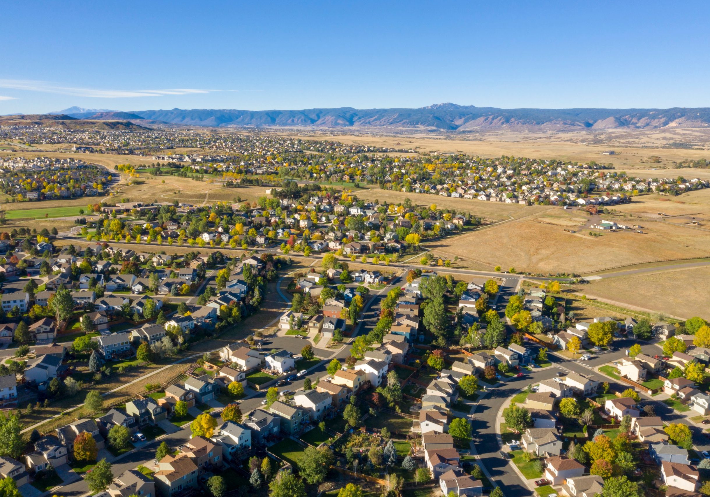 Small Town and Suburban Sprawl In Colorado